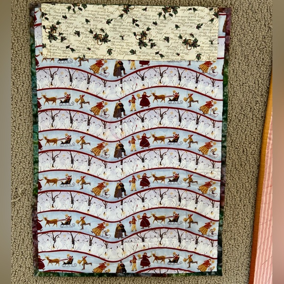 Christmas Winter Handmade Quilted Wall Hanging Snowman - Picture 2 of 2